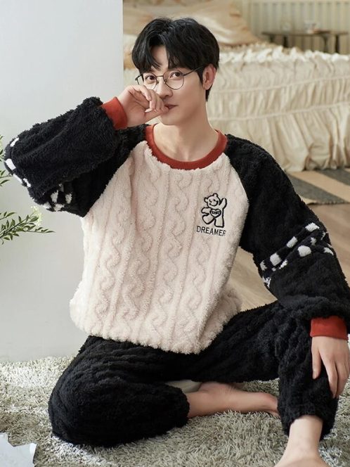 Pyjama molleton homme