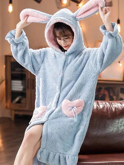 Pyjama Polaire chaud Lapin