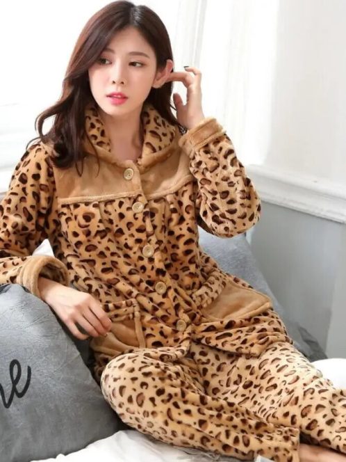 Pyjama polaire Léopard